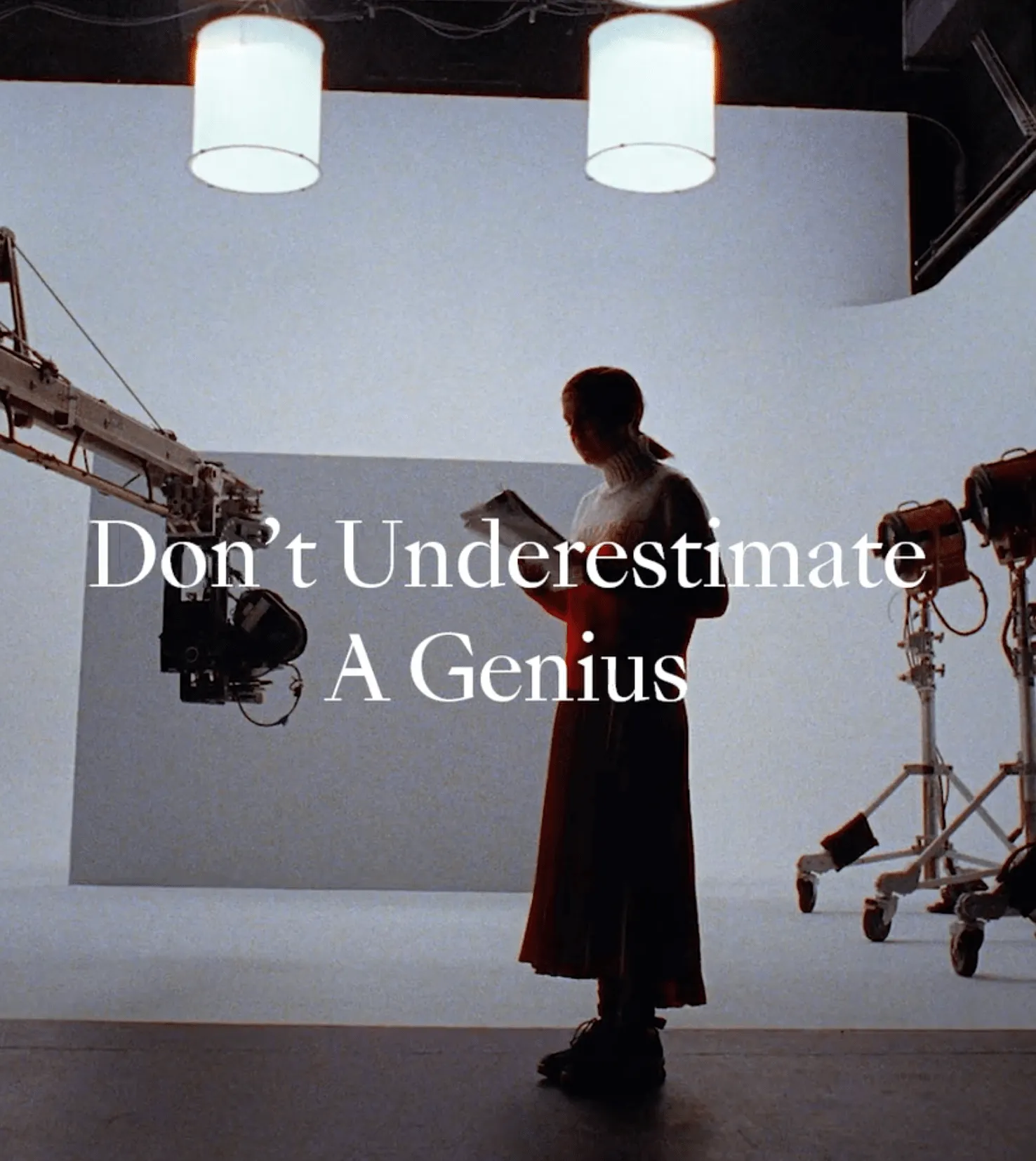 Original music for Moncler's "Don't Underestimate A Genius" campaign featuring Millie Bobby Brown